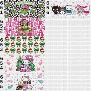 Christmas UV DTF 16 oz Cup Wrap